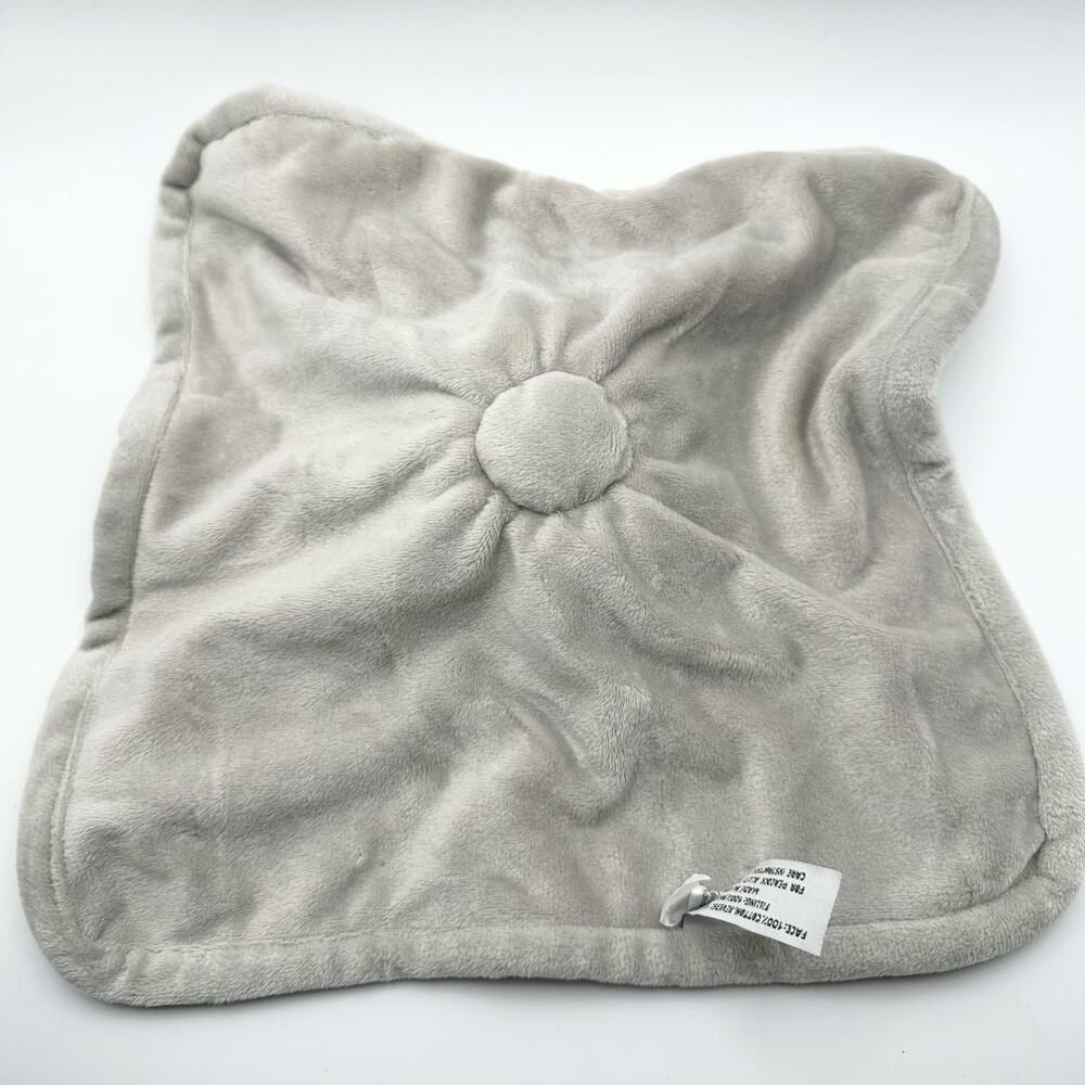 Peacock Alley Light Grey Fleece Giraffe Lovey Security Baby Blanket Soft Plush - Picture 9 of 10